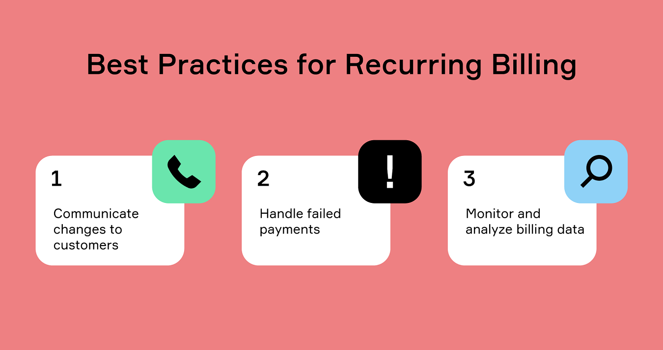 Recurring billing best practices